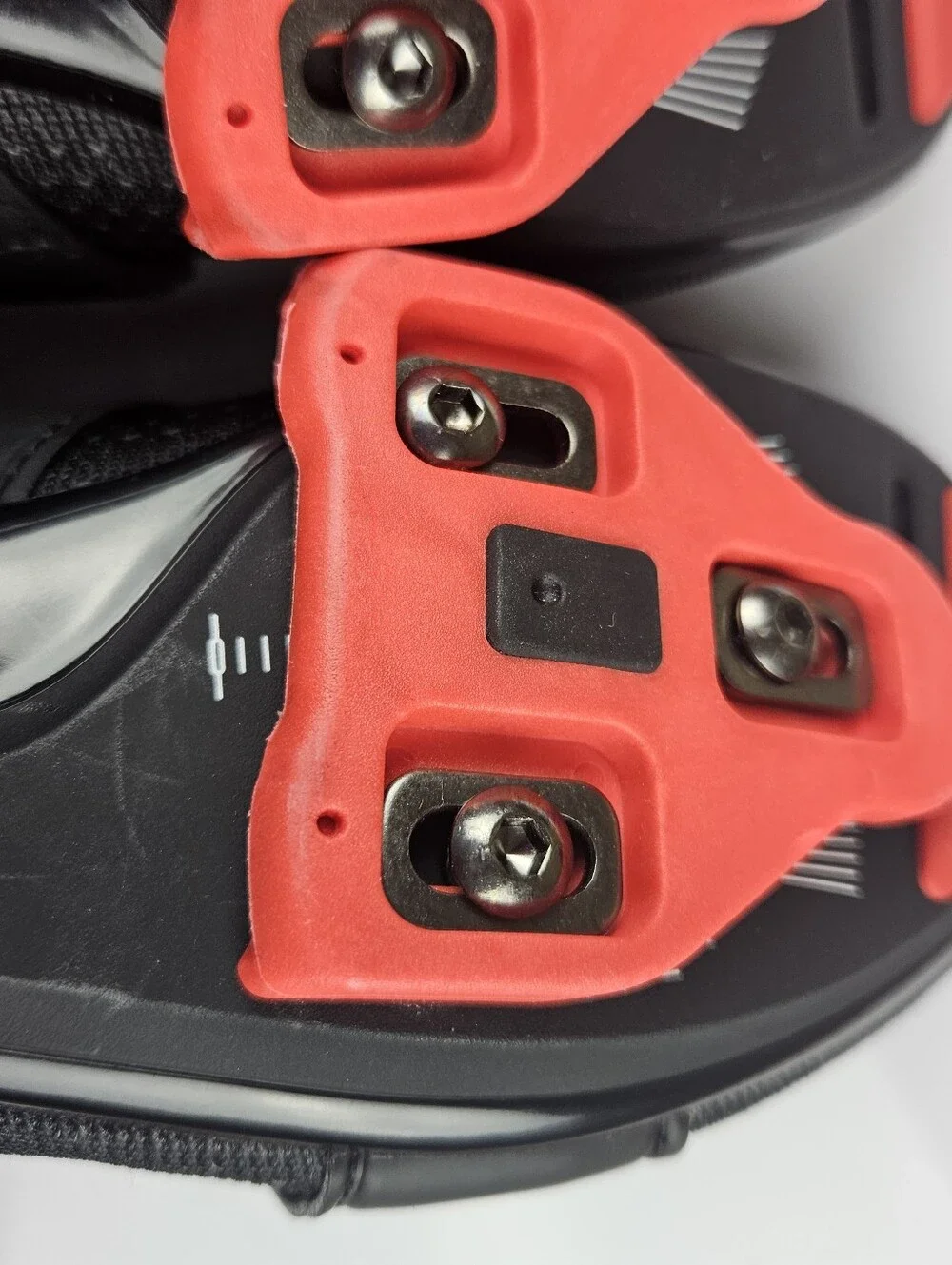 Peloton Cycling Shoes Black Red Size EU 38 US Women's 7.5 Delta Cleats Included